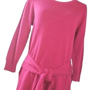 NEW! NY & CO Tunic Knit Flecked Sweater Tie Waist Small.